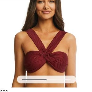 Time and Tru Women’s Convertible Bikini Twist Top